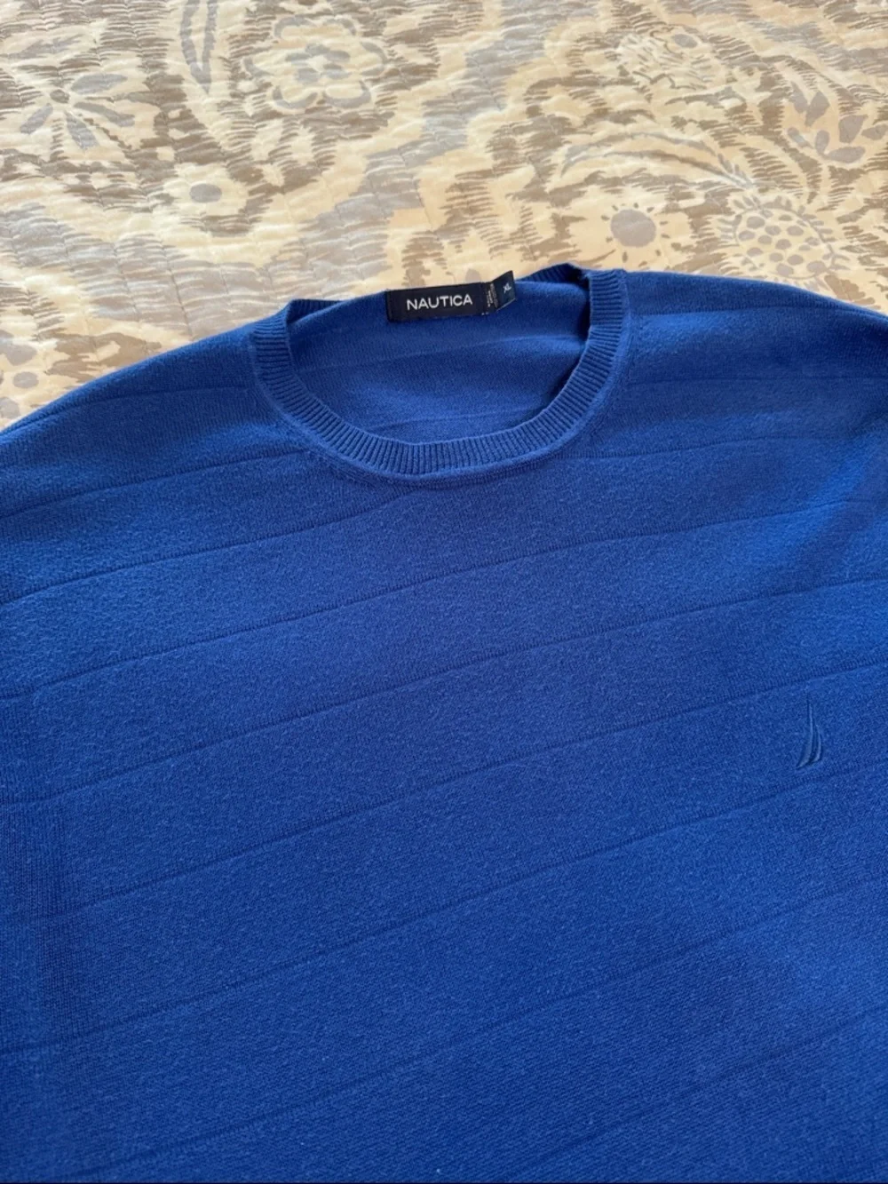 Nautica Men's Crewneck Sweater in Royal Blue